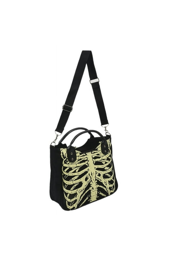 Luminous Gothic Skeleton Skulls Bags Rock Female Casual Women Punk Bags Fashion