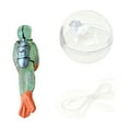 thumbnail image 1 of Luminous Green Diver With Floating Ball And Line - Glow-In-The-Dark Aquarium Floating Decor, Underwater Scene Ornament For Fish Tank, Mini Floating Ball For Ocean-Themed Setups, 1 of 5