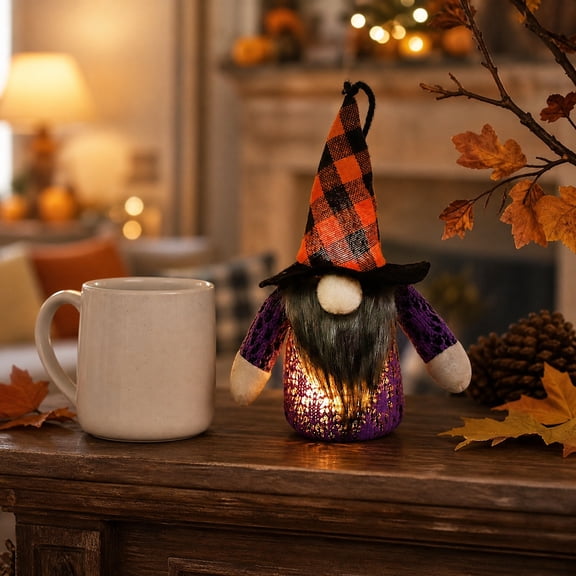 Luminous Halloween Forest Figure Pendant, Light Up Hanging Ornament for Mall Displays, Retail Store Decorations, Party Scene Props, Glowing Festive Figurine with Integrated Lights