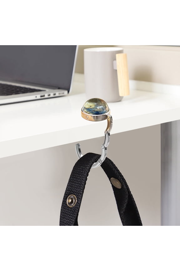 Luminous Hook under $5! kkbbma Luminous Planet Hooks for Desk and Backpack, Glow in The Dark Foldable Bag Hooks, No Drill Table Side Hooks for Student Gifts