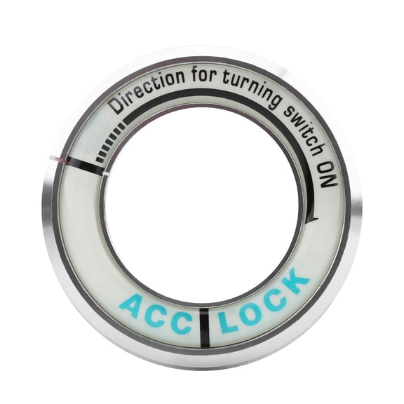 Luminous Ignition Luminous Ignition Switch Ring, Circle Key Hole Cover Trim for with Aluminum Alloy Material