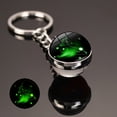 thumbnail image 1 of Luminous Key Chain 12 Zodiac Starry Sky Time Stone Glass Ball Pendant Key Ring Perfect Gifts, 1 of 2