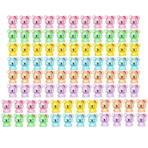 Luminous Koala Figurines Pack Of 90 Resin Miniatures for Garden Decor Crafts