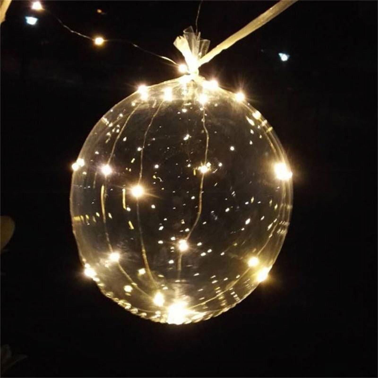 30 Mini Ballons Lumineux LED – Pour Fête, Noël, Mariage, Anniversaire, Piles Incluses, Blanc Chaud