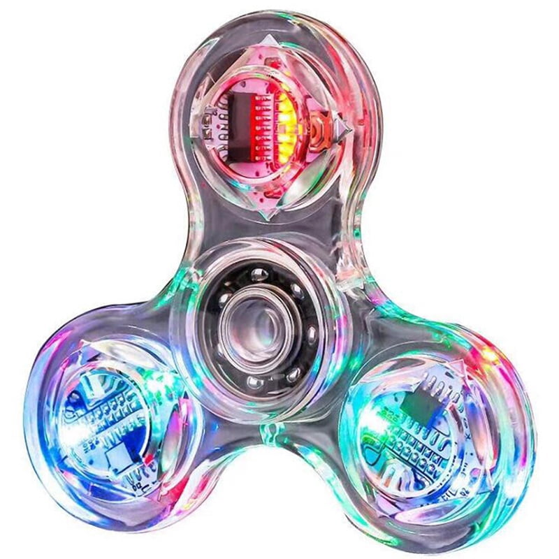 Luminous LED light Spinner Hand Top Spinners Glow in Dark Light EDC ...