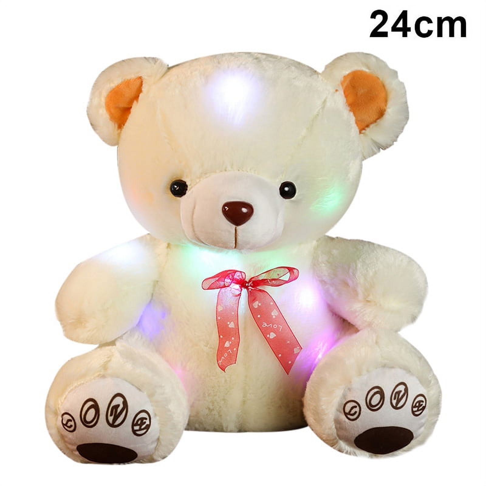 Luminous Light Up Glowing Teddy Bear Stuffed Animal Plush Toy Christmas Gift For Kid Women