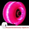 Luminous Light Up Quad Roller Skate Wheels Bearings Installed PopQuad