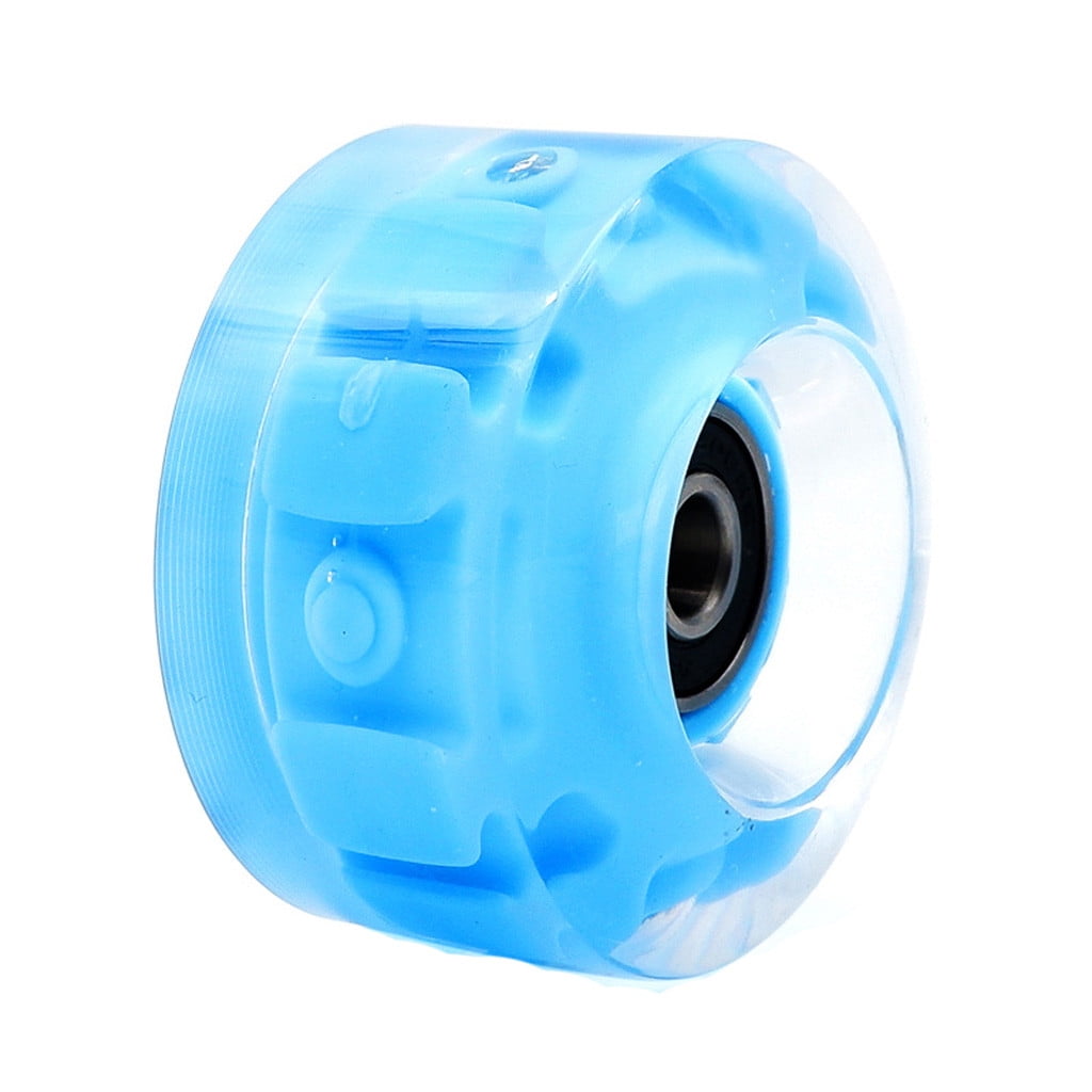 Luminous Light Up Quad Roller Skate Wheels Bearings Installed PopQuad