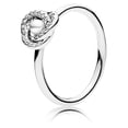 thumbnail image 1 of Luminous Love Knot, White Crystal Pearl & Clear CZ Ring sz 50 191040WCP-50, 1 of 2