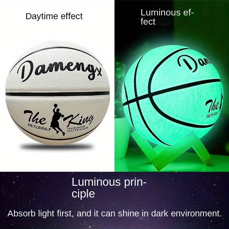 Luminous Luminous Basketball PU Soft Outdoor Wear-Resistant And Non-Slip, The Perfect Holiday Birthday Gift for Relatives And Friends
