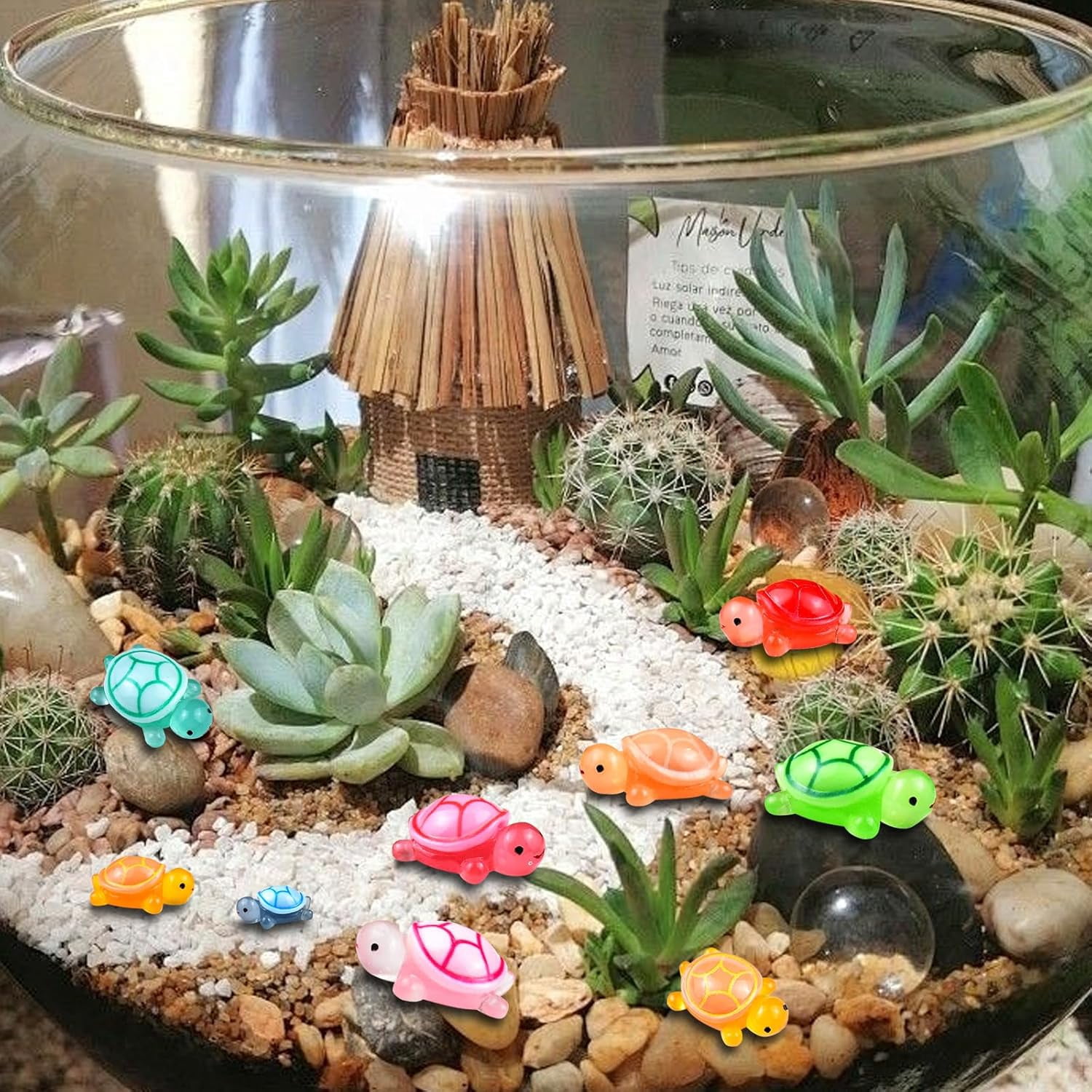 Luminous Mini Turtles Mini Resin Animals Tiny Turtles for Crafts Doll ...