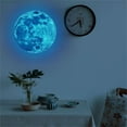 thumbnail image 1 of Luminous Moon Wall Sticker Blue Light 40Cm,1X Sticker,3D Large Moon Removable Glow In The Dark Sticker Planet Decal Solar System Decoration for Room Wall Or Ceiling Wall Art, 1 of 9