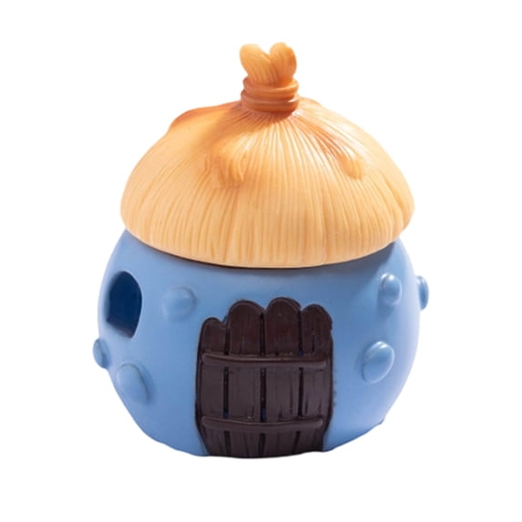 Luminous Mushroom House Ornament – LED Miniature Resin Cabin with Touch Light for Desktop, Terrarium, Fairy Garden, DIY Diorama – Creative Micro Landscape Decoration