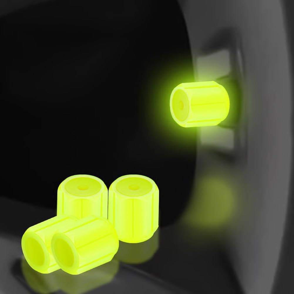 16 Embouts Fluorescents Pour Valve De Pneu - Voiture, Camion, Moto