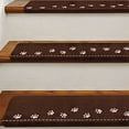 thumbnail image 1 of Luminous Non-Slip Self-Adhesive Stair Treads with Paw Print Design for Indoor Safety and Night Visibility, 1 of 6