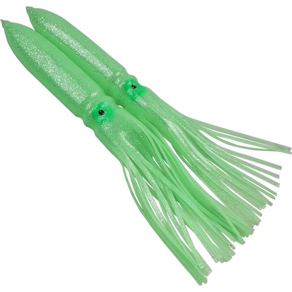 Luminous Octopus Squid Skirts Fishing Lures, 2/5PCS Glow Octopus Skirt Soft Fishing Trolling Fishing Lures Multiple Colors Fishing Accessories Saltwater Fishing Tackle