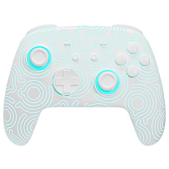 FUNLAB Switch 2 Pro Controller Wireless Compatible with Switch2/OLED, Hall Effect Controller with RGB/NFC/Wake UP/Paddle/Turbo/Motion - White