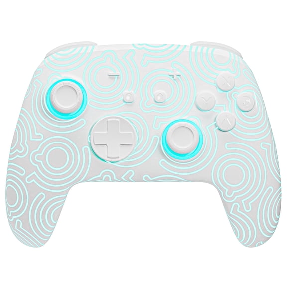 FUNLAB Pro Hall Effect Wireless Controller Compatible with Switch 2- RGB/NFC/Wake up/Paddle/Turbo/Motion - White