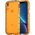 thumbnail image 1 of Luminous Phone Case for iPhone XR, Fluorescence TPU Shining in The Darkness Night Glowing Frame Transparent Soft Back Cover Shockproof Protector Thin Light up Bumper Case - Marigold/Orange, 1 of 13