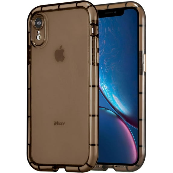 Luminous Phone Case for iPhone XR, Fluorescence TPU Shining in The Darkness Night Glowing Frame Transparent Soft Back Cover Shockproof Protector Thin Light up Bumper Case - Black