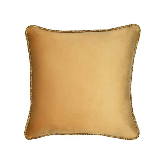 Luminous Piping Border Pillow - 16" - Gold