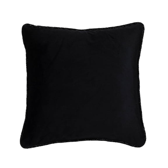 Luminous Piping Border Pillow - 20" - Black