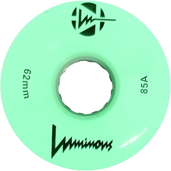 Luminous Quad Wheels White/Glow 62mm 85A 4pk