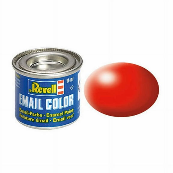 Luminous Red Silk Enamel Paint 14ml (.47oz) Tinlet Revell