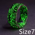 thumbnail image 1 of Luminous Resin Ring Glow In The Dark Geometrical Band Unisex Jewelry Accessory For Men Women Fashion Statement, 1 of 6