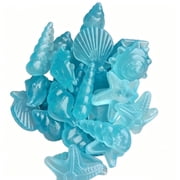 Luminous Sea Figurines Coastal Decor Sea Decor Shells for Crafts Sensory Bin Filler Beach Theme Ornament Glowing Stones Sea Glass for Crafts Garden Vase Fillers Fish Tank Seashell Stones