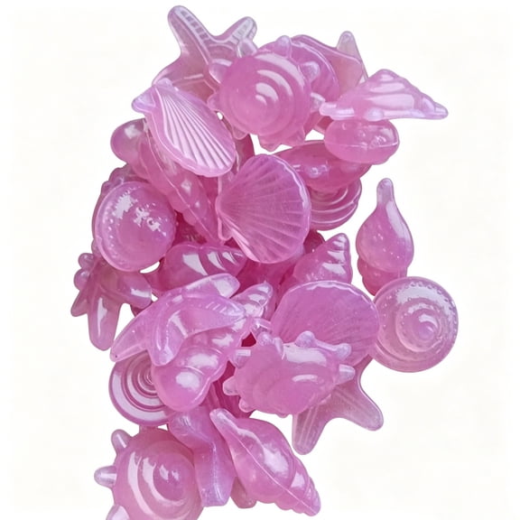 Luminous Sea Figurines Colorful Seashell Sea Star Seashell Stones For Fish Tank Garden Vase Fillers And Beach Theme Decoration