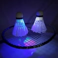thumbnail image 1 of Luminous Shuttlecock LED Goose Feather Training Badminton Ball for Indoor Outdoor Sports Activities, 1 of 8