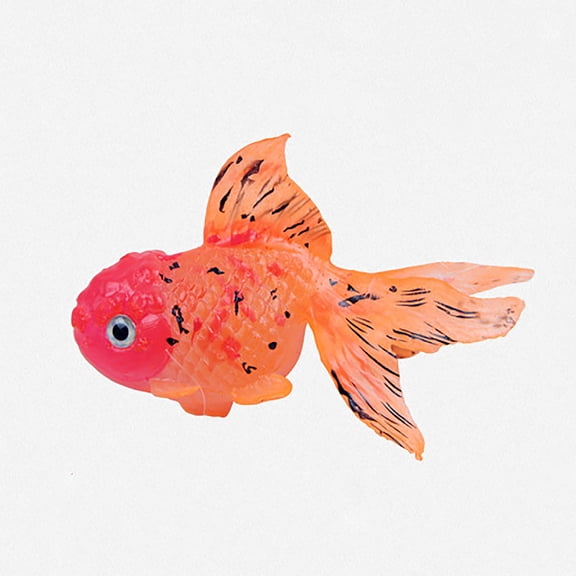 Luminous Silicone Fish Aquarium Decoration, Glow in Dark Simulated Fish Model with Suction Cup and Line, 3.15 in Non-Toxic Wear-Resistant for Fish Tank