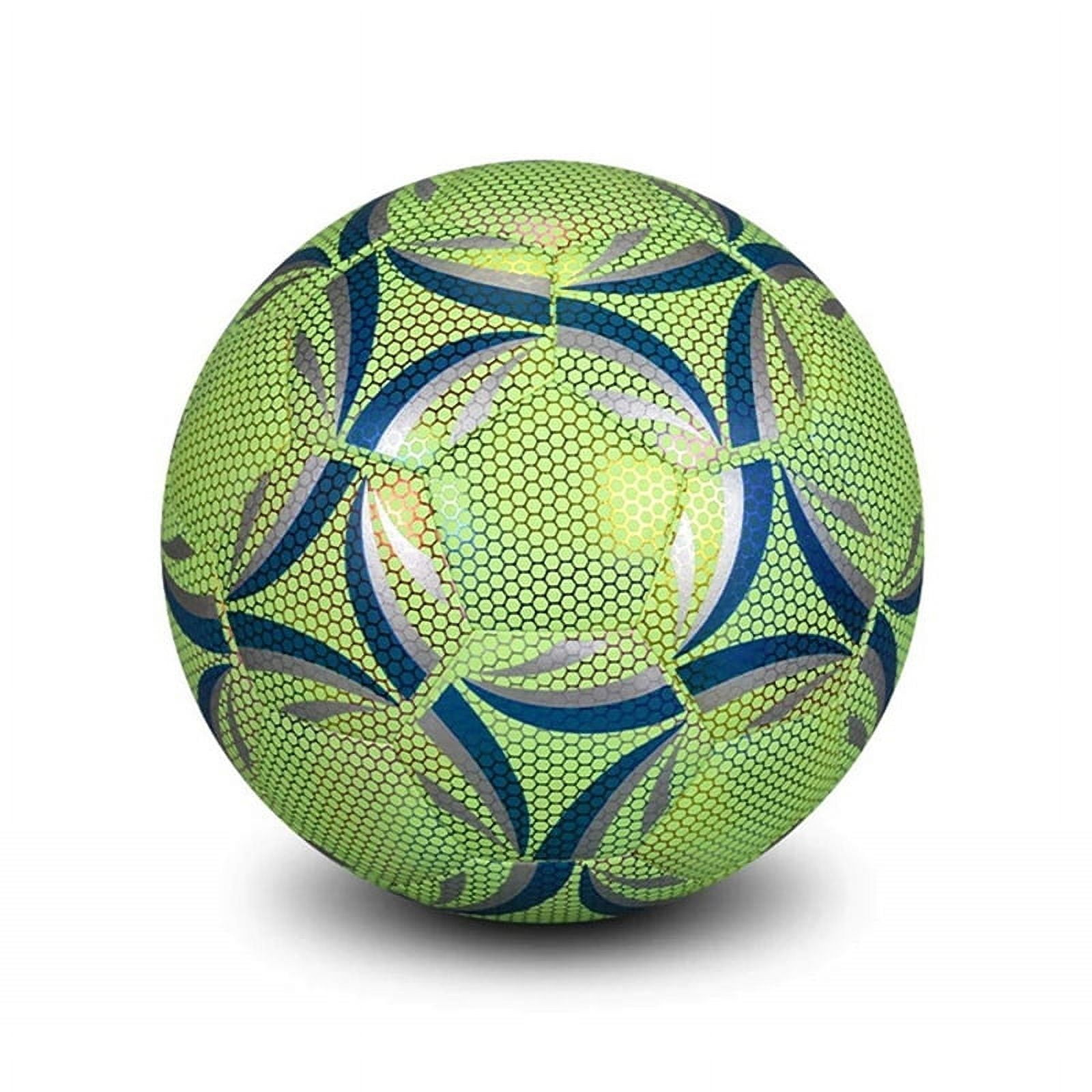 Luminous Size 4 Soccer Ball, Dazzling Glow in the Dark Training and