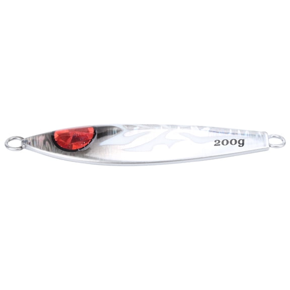 Luminous Slow Shake Metal Jigging Fishing Lure Artificial Iron Plate Sea Bait 200g / 7.05 oz
