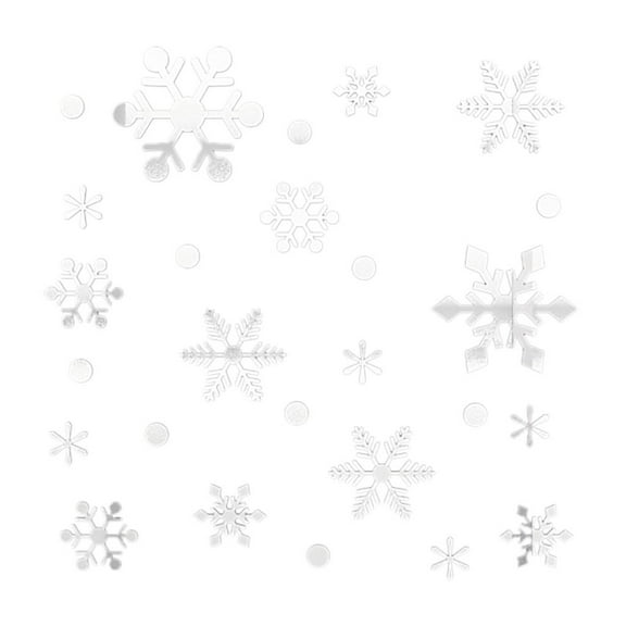 Luminous Snowflake Mirror Wall Stickers - Elegant Home Decor for Living Room and Bedroom, Easy to Install, Moistureproof Wall Décor