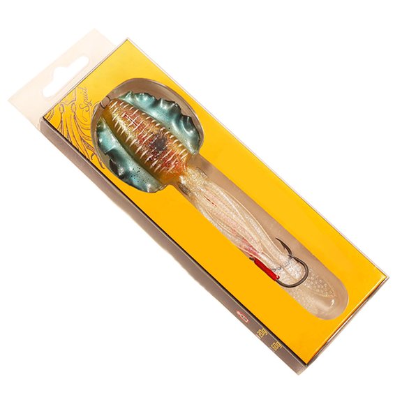 Luminous Squid Trap Soft Rigged Fishing 15cm Trolling For Grouper Mackerel Saltwater Game Fish