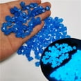 thumbnail image 1 of Luminous Stone Luminous Stone 8*10Mm 300Pcs A Pack Royal Blue,300×Luminous Stones,Garden Decoration Pebble Stone Non Radioactive Resin Material Luminescent Fish Tank Luminous Stone, 1 of 4