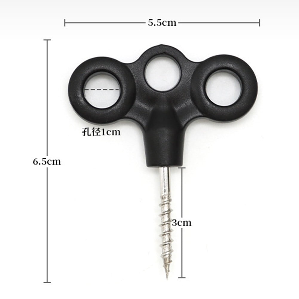 Luminous Tent Nails for Increased Visibility and Safety in Outdoor Activities black