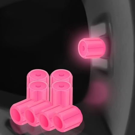 Luminous Tire Valve Stem Caps for Car, 8PCS Fluorescent Glow in The Dark Air Caps Cover, Illuminated Corrosion Resistant Tire Pressure Caps, Universal for Car, Truck, SUV, Motorcycles, Bike