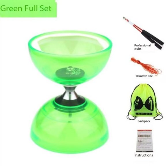 Luminous Triple Bearing Double-end Diabolo with Rods String Exercise-