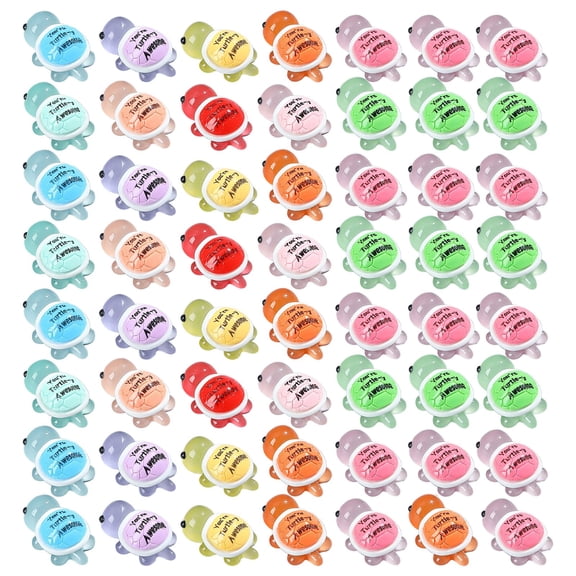 Luminous Turtle Figurines 50Pcs Random Color Tiny Tortoise Statues Glow In Dark Small For DIY Handmade Project Tabletop
