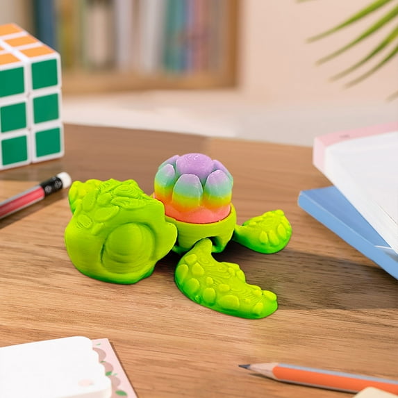 Luminous Turtle Ornament for Aquarium | Glow in the Dark Fish Tank Decoration | Durable Resin Home Desktop Decor | Vibrant Colors | Underwater Aquatic Theme | 1 Piece