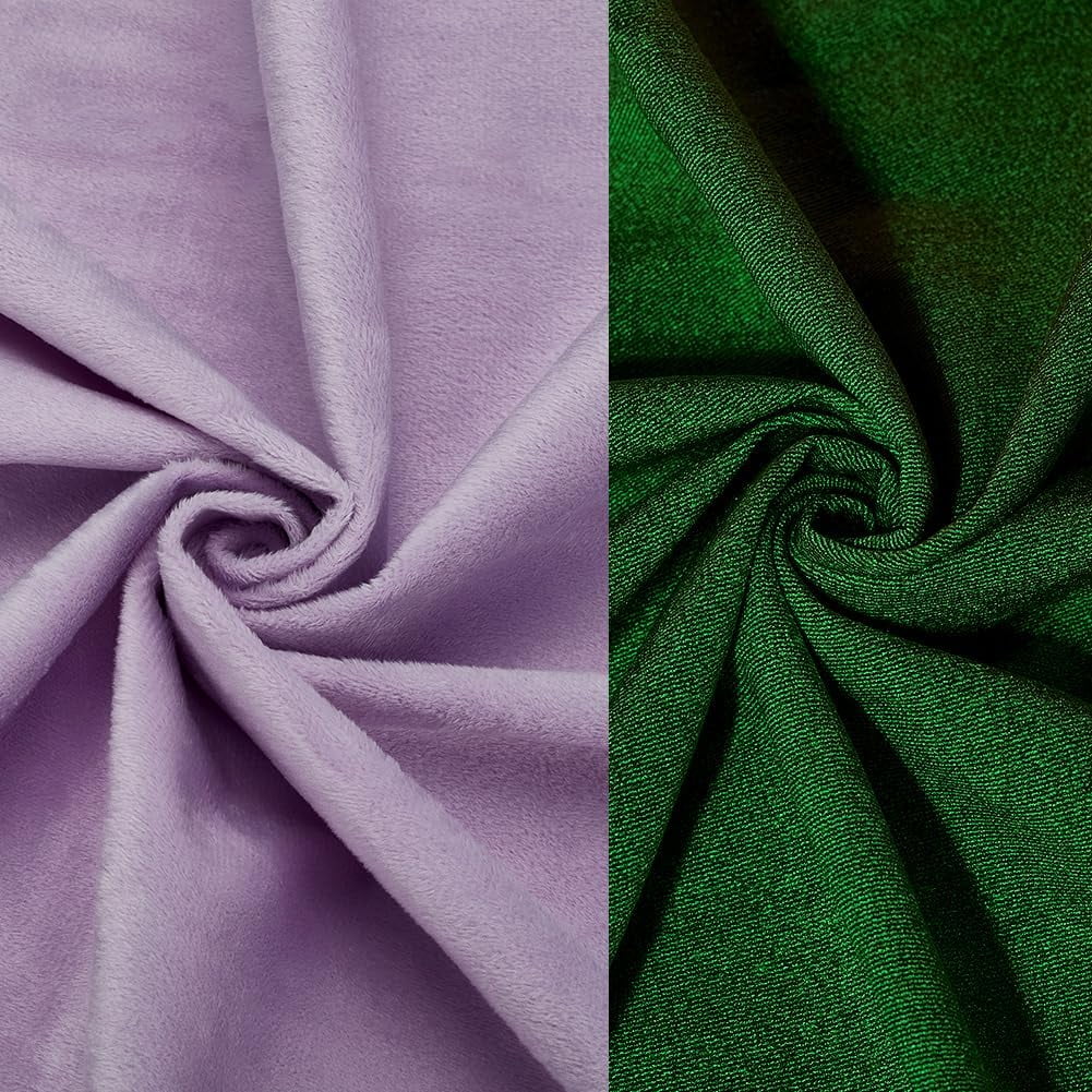 Luminous Velvet Super Soft Fabric Glow in the Dark Color Changing Cloth for Clothing Accessories Violet 1400x910x0.7mm