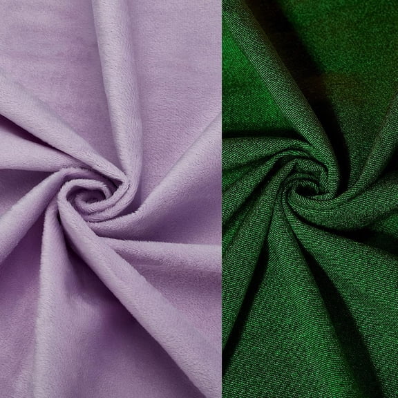 Luminous Velvet Super Soft Fabric Glow in the Dark Color Changing Cloth for Clothing Accessories Violet 1400x910x0.7mm
