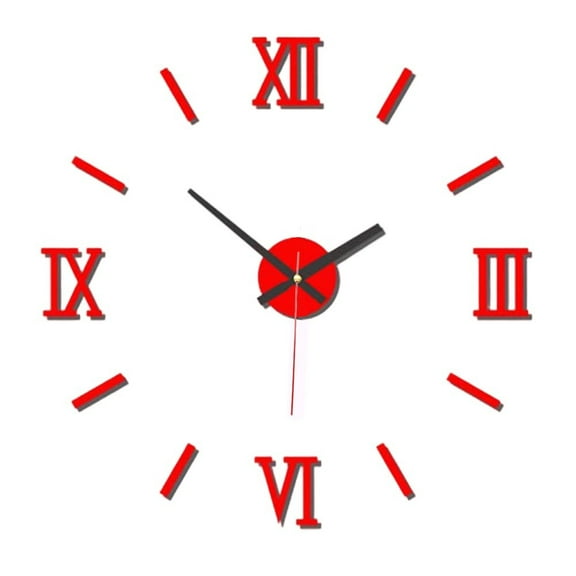 Luminous Wall Clocks Small 3D DIY Clock Acrylic Mirror Wall Stickers Living Room Quartz Needle Horloge Home Decor Reloj De Pared