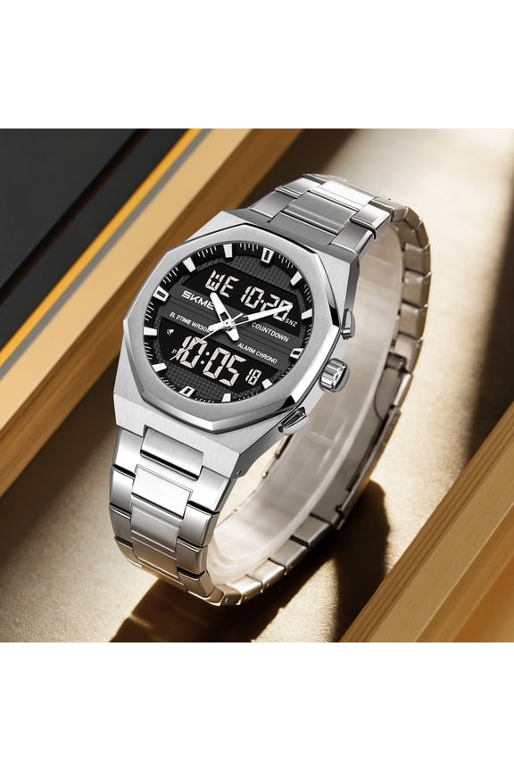 Luminous Watch, Digital Electronic Timepiece, Waterproof Wristwear, Glow-in-Dark Night Reading and Versatile Multifunction Build for Evening Outing, Travel, and Daily Routine.