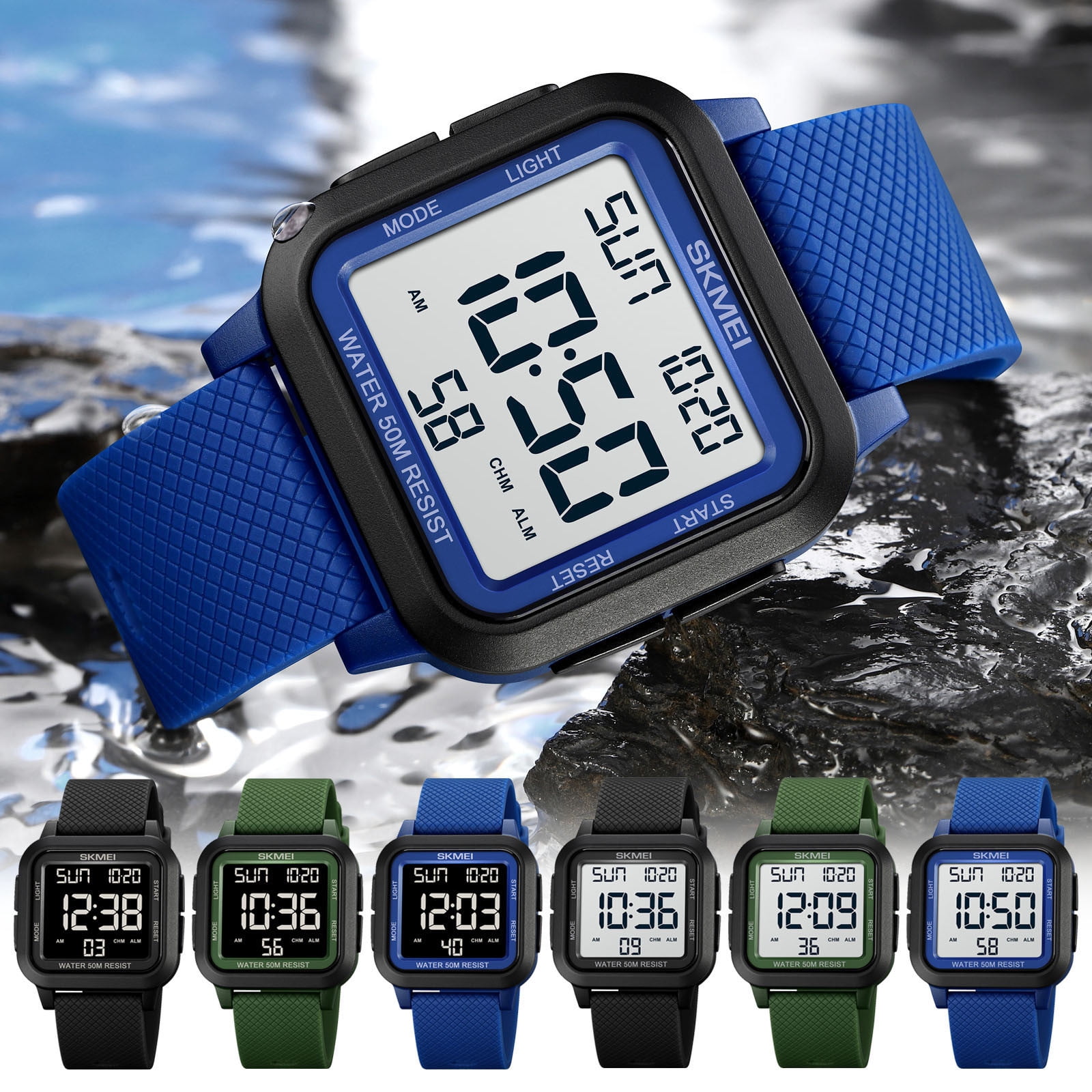 Digital waterproof electronic watch