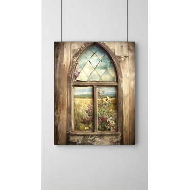 Luminous Windows - Stained Glass Canvas Wall Art