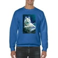 thumbnail image 1 of Luminous Wolf Sweatshirt Men -Anthony Chirstou Designs, Male Small, 1 of 4